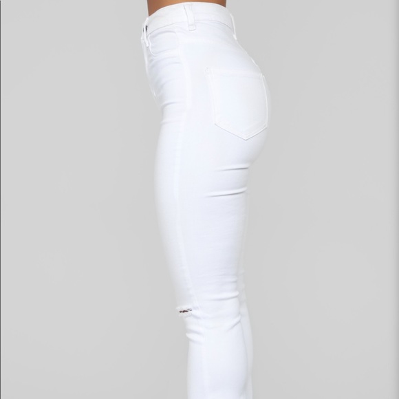 White Flare Jeans - Picture 3 of 8